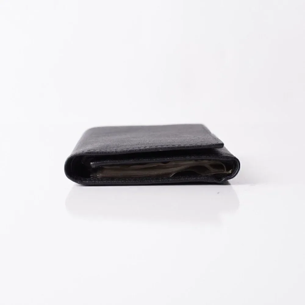 Robert Bruce Mens Black Trifold Leather Wallet Credit Card Holder New